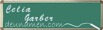 Celia Garber Visitenkarte